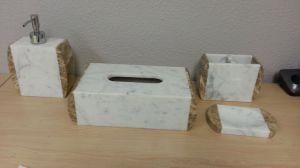 Bathroom Accessories in Natural Marble