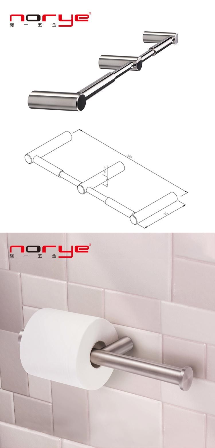 Toilet Paper Holder Roll Tissue Double Roll Holder Stainless Steel