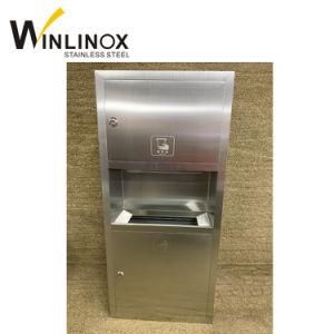 Multifunctional Stainless Steel Wall Mounted Waste Bin Tissue Dispenser Box