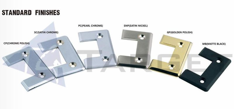 90 Degree Brass Shower Door Glass Holder Clip for Tempered Glass (GC90-A1)