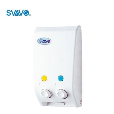 White ABS Plastic Shower Soap Dispenser