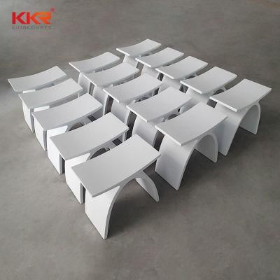 Factory Price Artificial Stone Solid Surface Shower Bath Vanity Stool