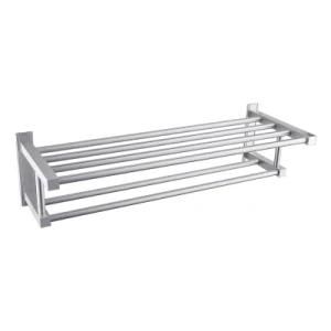 Luolin Aluminum Hotel Towel Rack Bathroom Shelf Shower Towel Bar Organizer Shower Bath, Anodized 92507-17