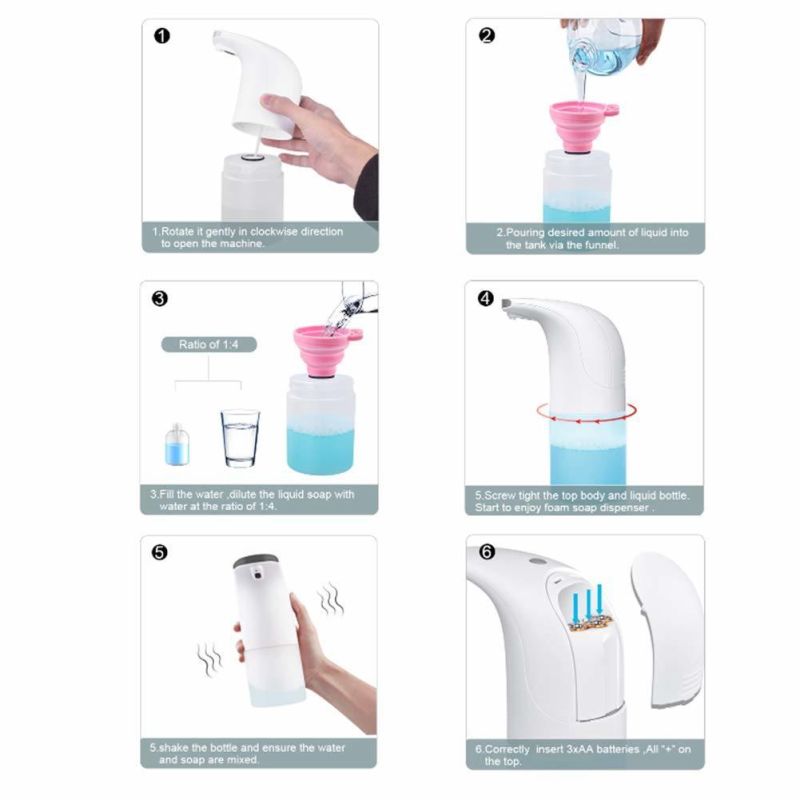 Automatic Liquid Soap Dispenser Touchless Infrared Motion Sensor Pump Foaming