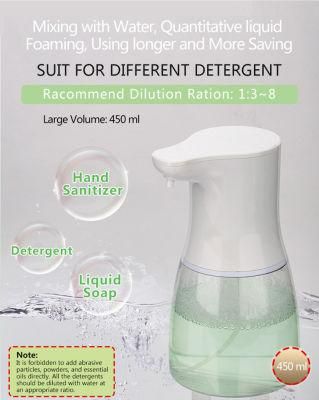 450ml Auto Hand Soap Dispenser Plastic Liquid Soap Sensor Dispensersr