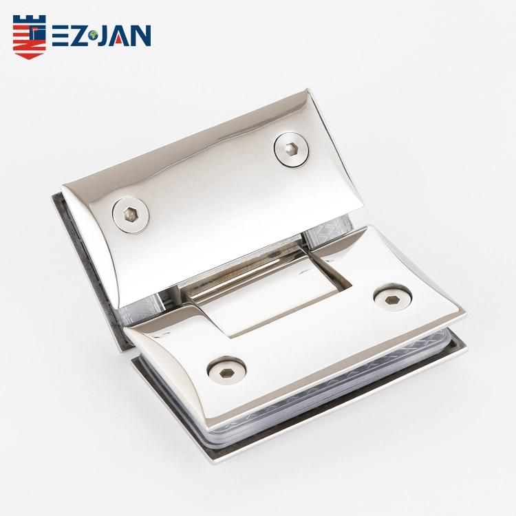 Stainless Steel Glass Shower Doors Glass to Glass Hinge