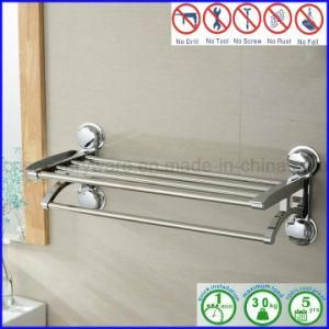 Stainless Steel Shelves Sanitary Towel Rack with Double Storage Hanging Organizer