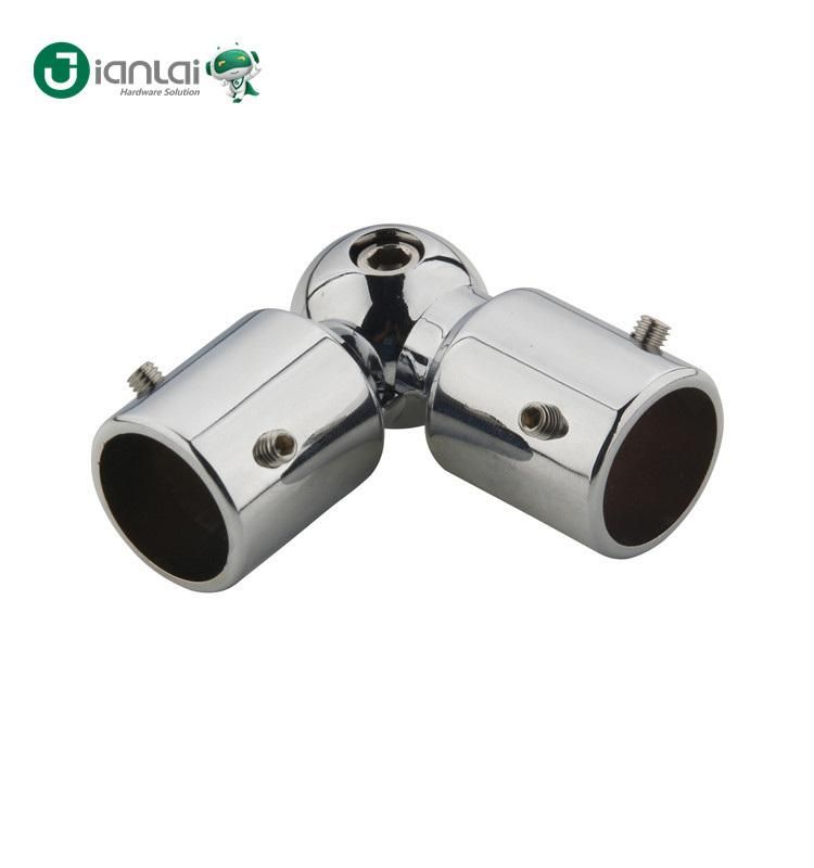 Flexible 19mm Round Pipe Fitting Pipe Connector for Shower Screen