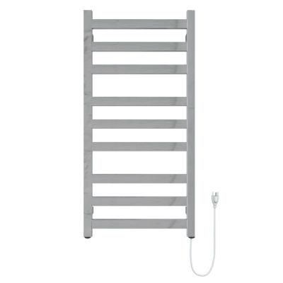 Heated Towel Warmer for Bathroom Electric Square 10 Bars Drying Rail