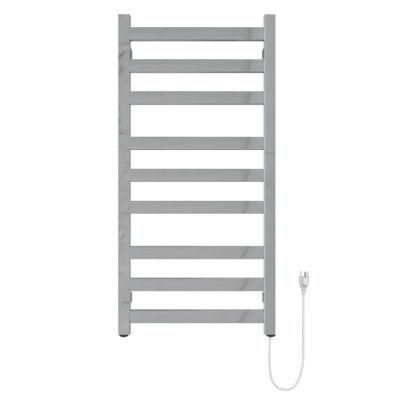 Heated Towel Warmer for Bathroom Electric Square 10 Bars Drying Rail