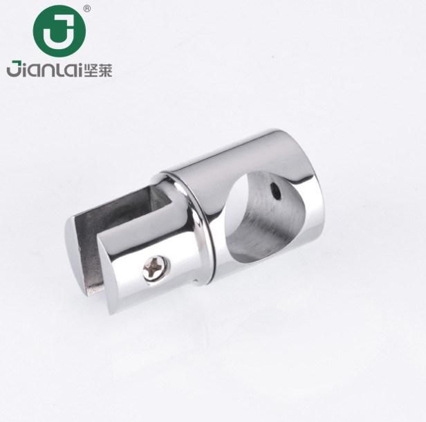 Shower Room Glass Hardware Fittings Chrome Rod to Glass Connector