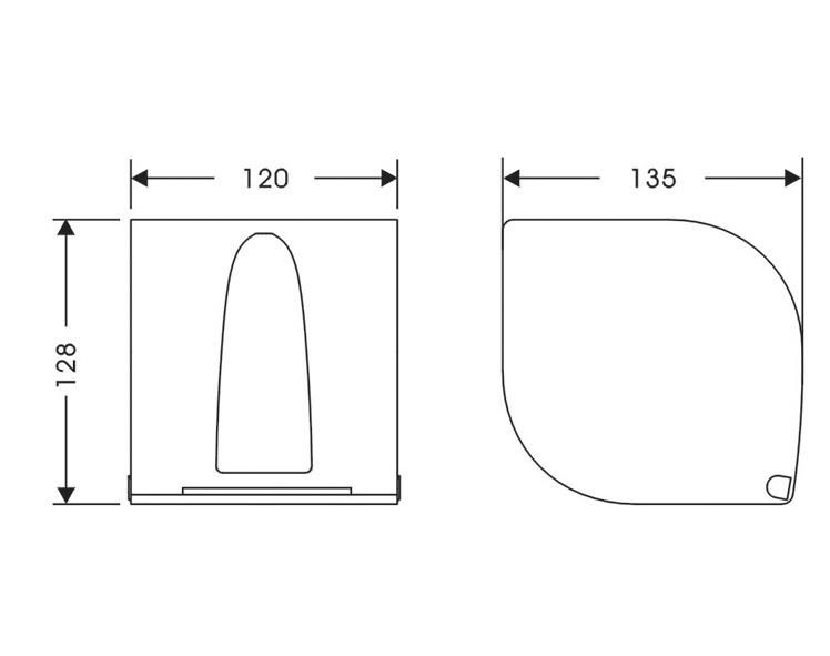 Td08-301 Stainless Steel Toilet Tissue Paper Holder Without Roller