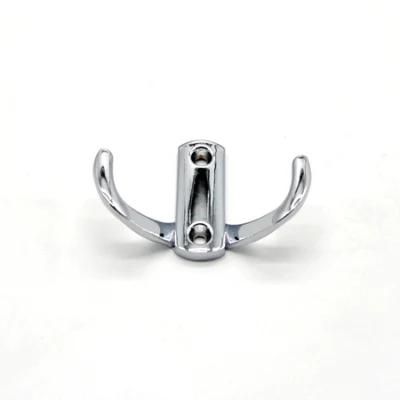 Zinc Alloy Furniture Hardware Coat Hanger Bathroom Clothes Display Towel Coat Hooks Metal Wall Shower Hook