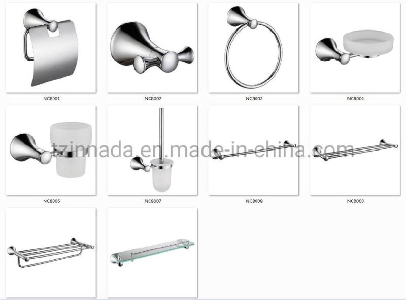 Brass Chrome Plated Bathroom Accessories Single Towel Bar (NC8008)