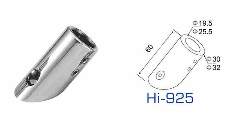 Hi-925 Frameless Glass Support Bar Fitting Glass Clamp Connector