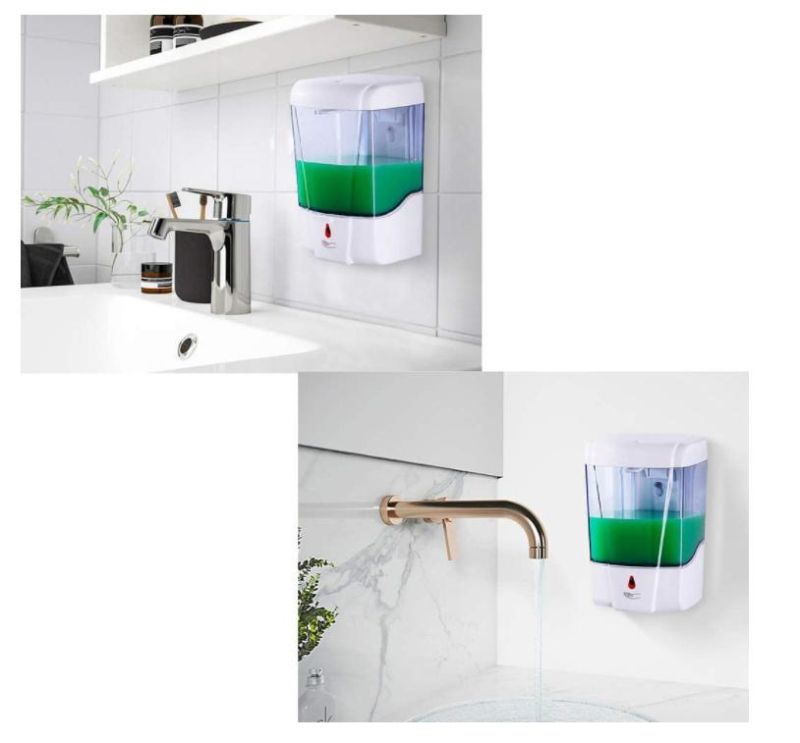 Heavybao Wall Mounted 600ml Non-Touch Automatic Soap Liquid Dispenser