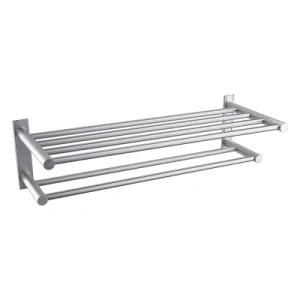 Luolin Aluminum Hotel Towel Rack Bathroom Shelf Shower Towel Bar Organizer Shower Bath, Anodized 92506-17