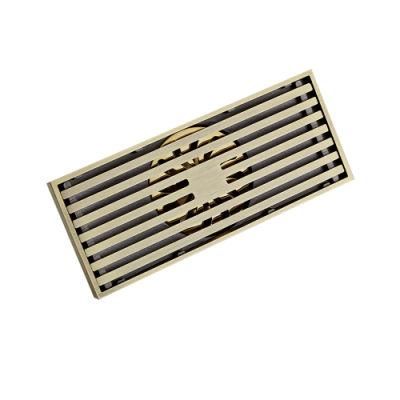 Hot Sale Green Bronze Rectangle Tile Insert Floor Drain with Anti-Odor