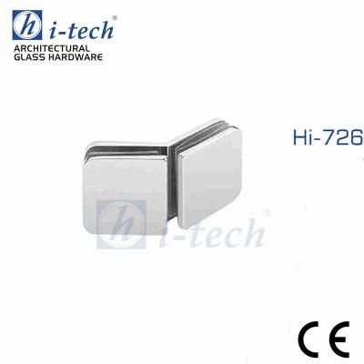 Hi-726 135 Degreee Shower Room Bathroom Door Zinc Alloy Bathroom Hardware Accessories Glass Door Fixing Clip