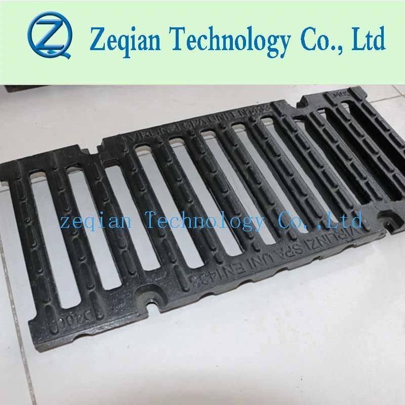 Ductile Iron Cover Polymer Conceret Trench Drain for Road