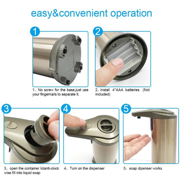 Automatic Foaming Soap Dispenser Touchless Hand Sanitizer Dispenser 250ml