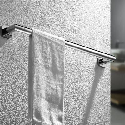 Square Design Towel Rail Solid Brass Bathroom Accessories 60cm 23.6&quot; Single Towel Bar