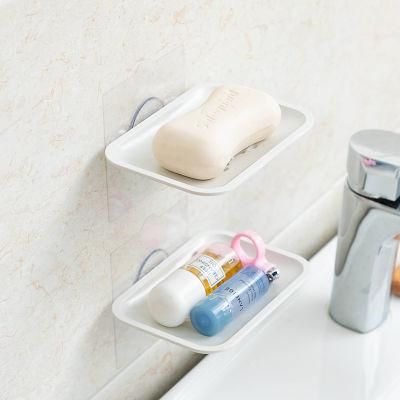 Wholesale Bathroom Soap Dish Holder Stand Self Draining Wall Mouted European Plastic Soap Box