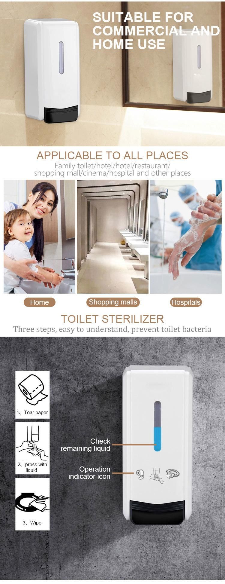 ABS Plastic Battery Operated Hand Press Manual Touch Foam Liquid Spray Soap Dispenser for Hotel