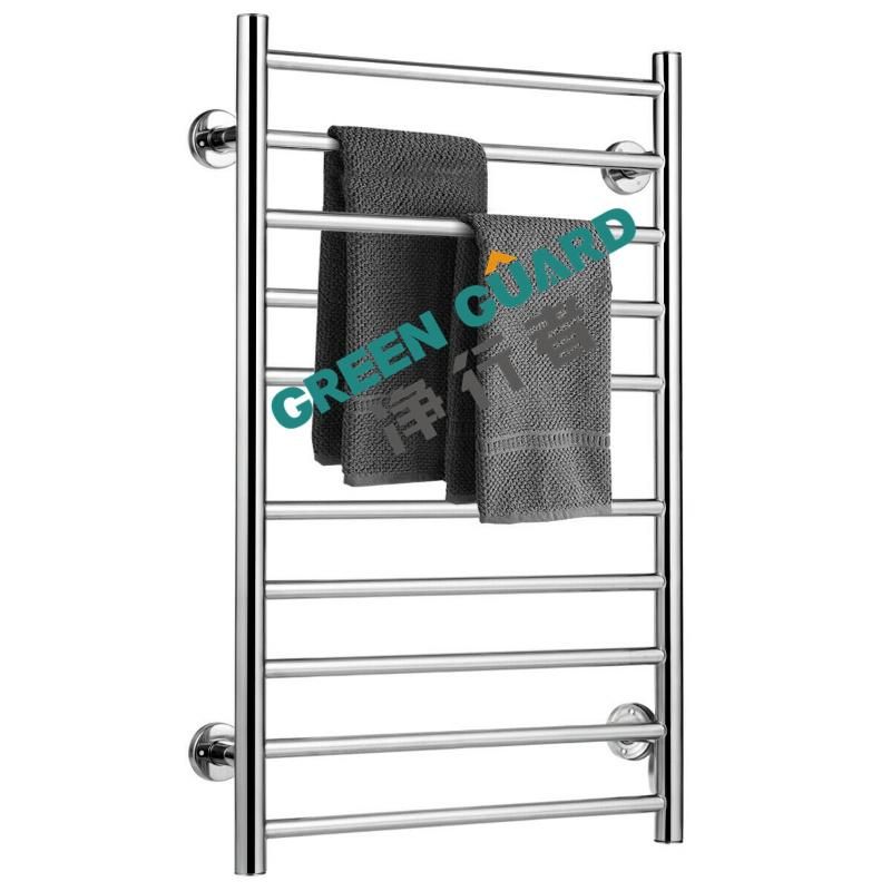 Ez Install Wall Mounted Towel Racks Electric Stainless Steel Drying Towel Rack Hot Towel Warmer with Timer