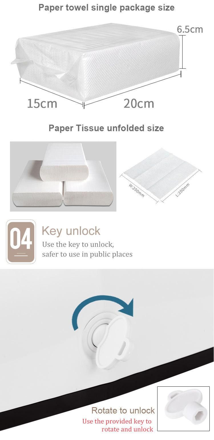 ABS Toilet Hand Paper Holder Z Fold Dispenser Paper