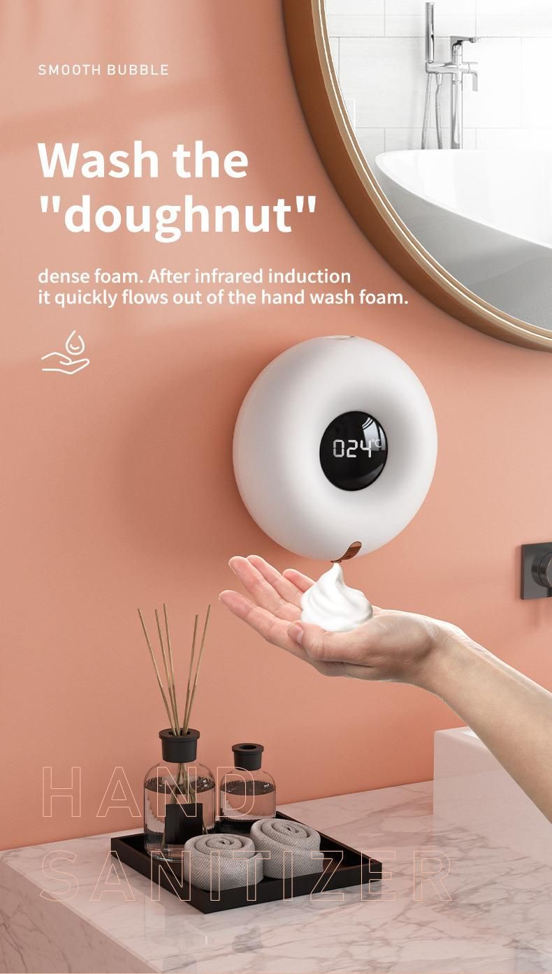 Automatic Soap Dispenser Foam Touch-Free Induction Automatic Dispenser Wall-Mounted Rechargeable Soap Dispenser