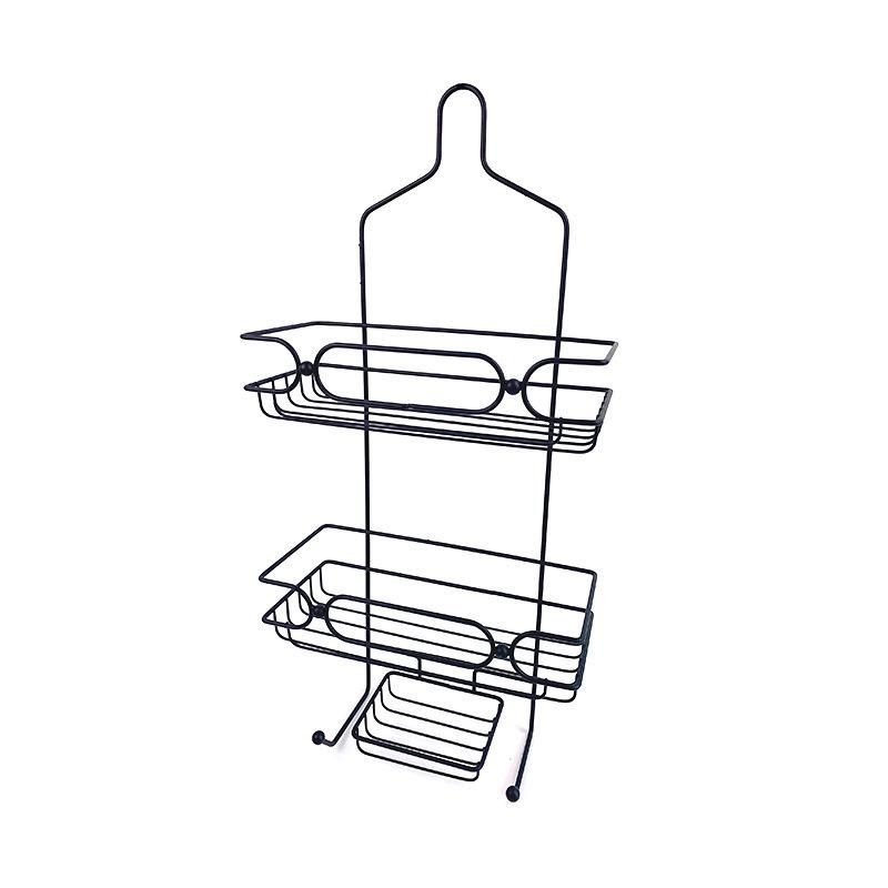 3 Tier Bathroom Shelf Shampoo Storage Holder Hanging Shower Caddy with 2 Hooks