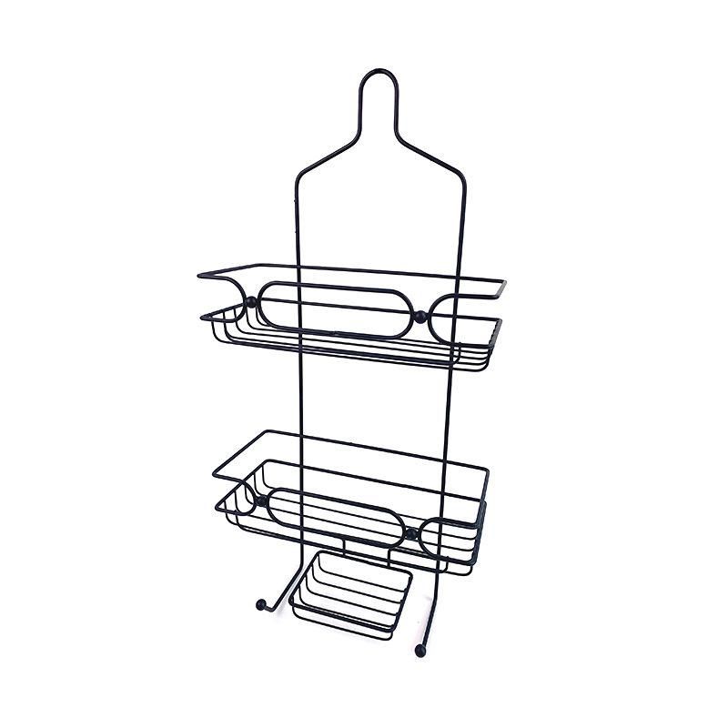 3 Tier Bathroom Shelf Shampoo Storage Holder Hanging Shower Caddy with 2 Hooks