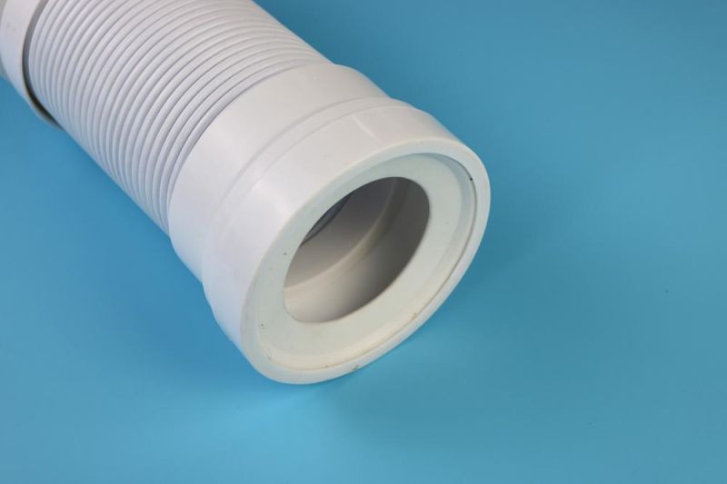 Wholesale Sanitary Flexible Toilet Hose Connection Pipe PVC Toilet Extendable Pan Connector