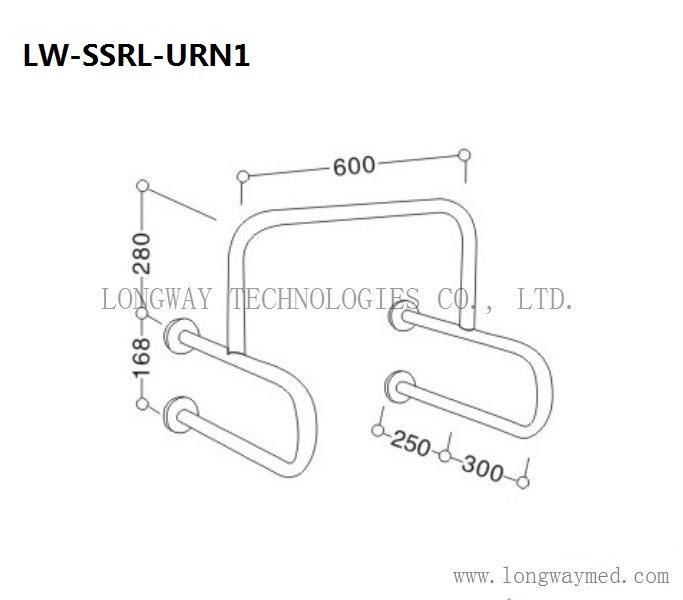 Lw-Ssrl-Urn1 Stainless Steel Grab Bar Around Toilet