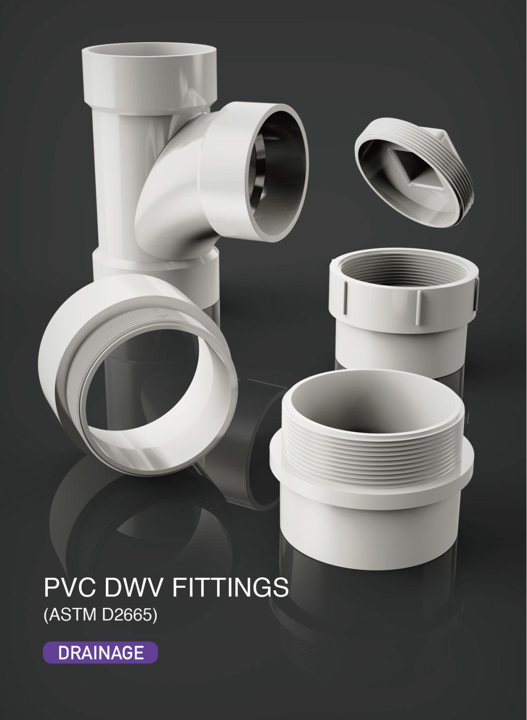 Era UPVC Pipe Fittings NSF & Upc Certificate ASTM D2665 Dwv Drainage Y Reducing Tee