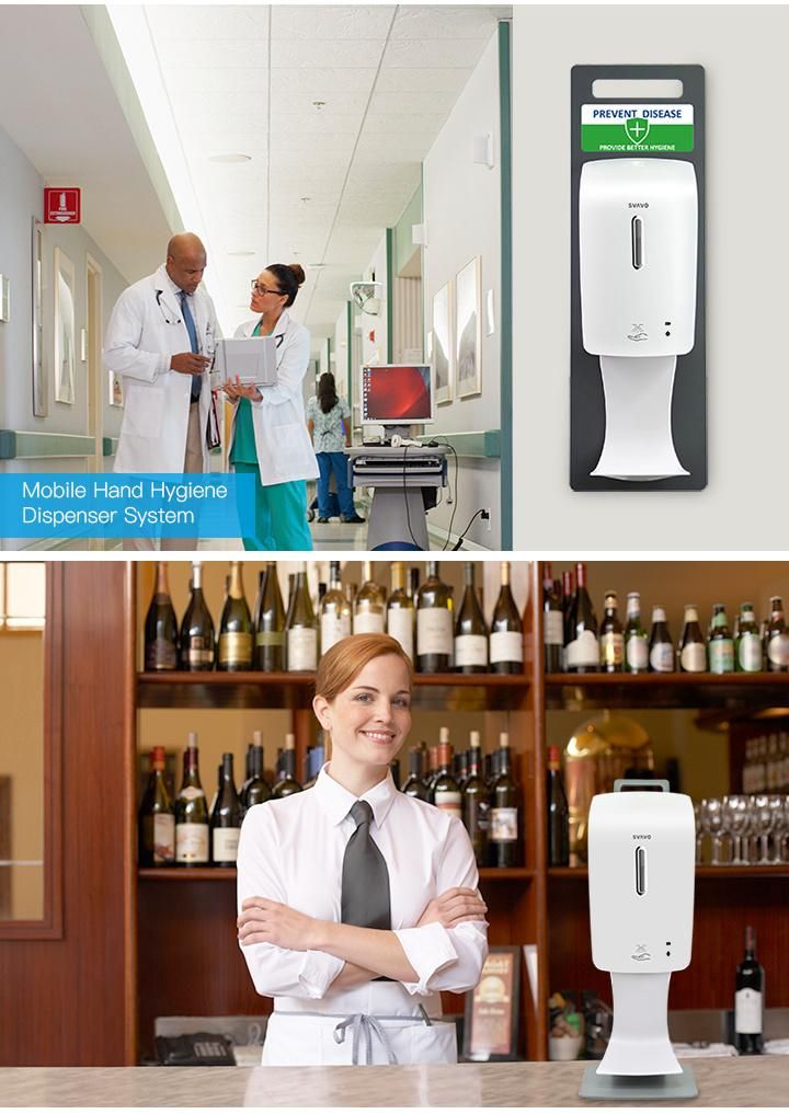 Wholesale Smart Sensor Floor Stand Touchless Hand Sanitizer Dispenser for Mall