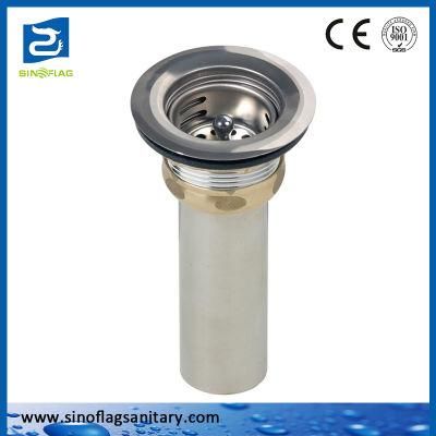 Stainless Steel Sink Drain with Removable Basket Strainer