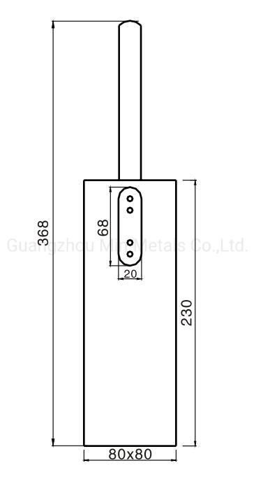 Stainless Steel Square Wall Mounted Toliet Brush Holder Mx-Ls94L