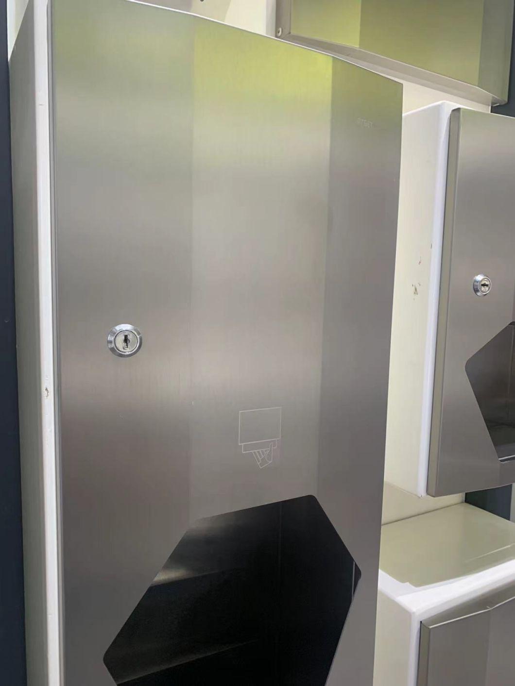 New Design Bathroom Accessories Stainless Steel Recessed Paper Towel Dispenser with Waste Bin for Washroom