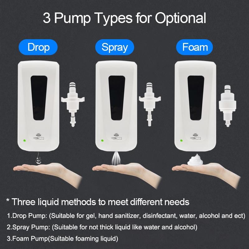 Large Capacity Automatic Toilet Soap Dispenser Hospital Hand Sanitizer Dispenser