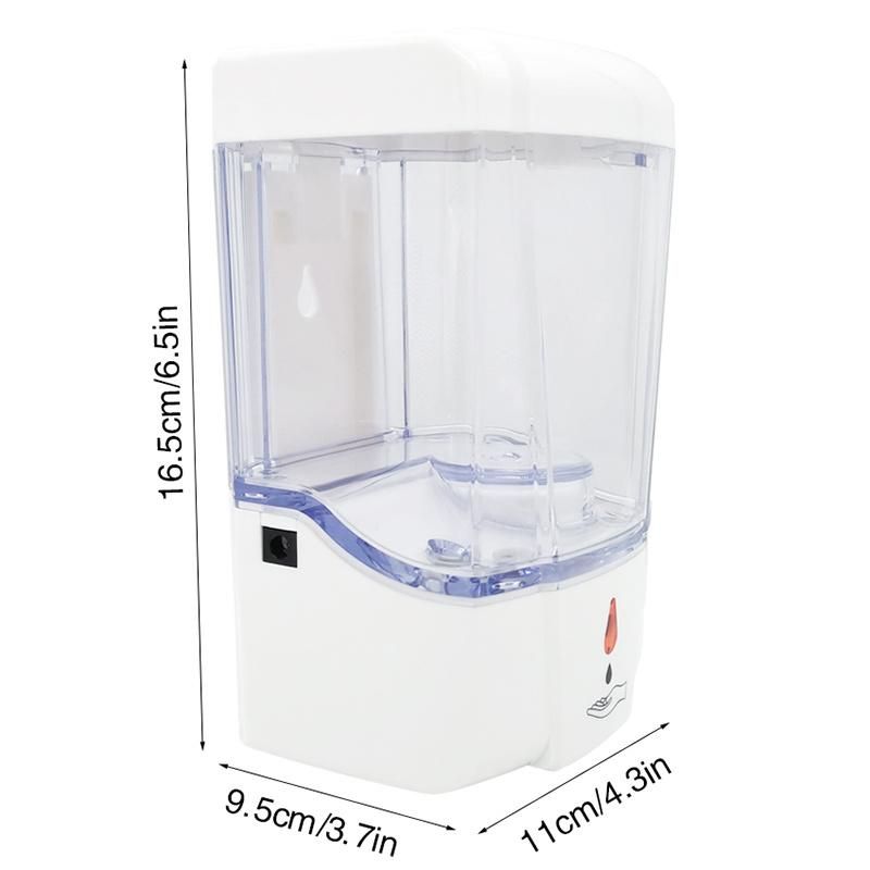 700ml Big Capacity Wall Mounted Touchless Automatic Soap Dispenser Infrared Sensor Hand Sanitizer Dispenser