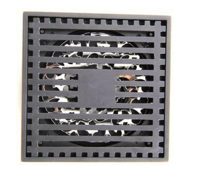 6 Inch Brass Square Shower Drain Floor Drain