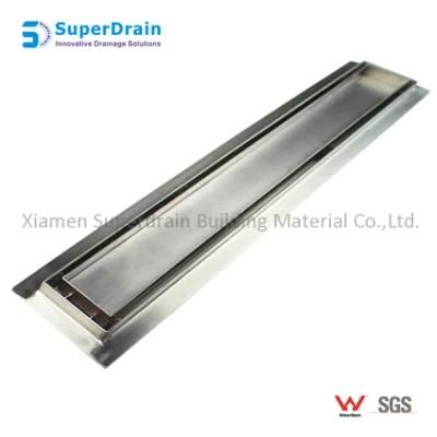 Commercial Hotel Use Anti-Seeper Stainless Steel Floor Concealed Linear Shower Drain