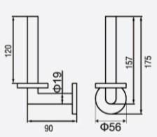 Big Sale Bathroom Accessories Stainless Steel Polish Finished Spare Paper Holder