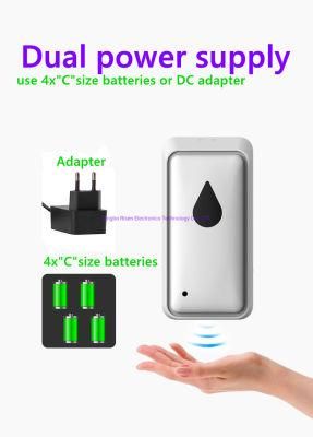 Wholesale Large Capacity Hands Free Sanitizer Liquid Electric Foam Smart Spray Alcohol Foam Gel Automatic Sensor Soap Dispenser Wall Mounted