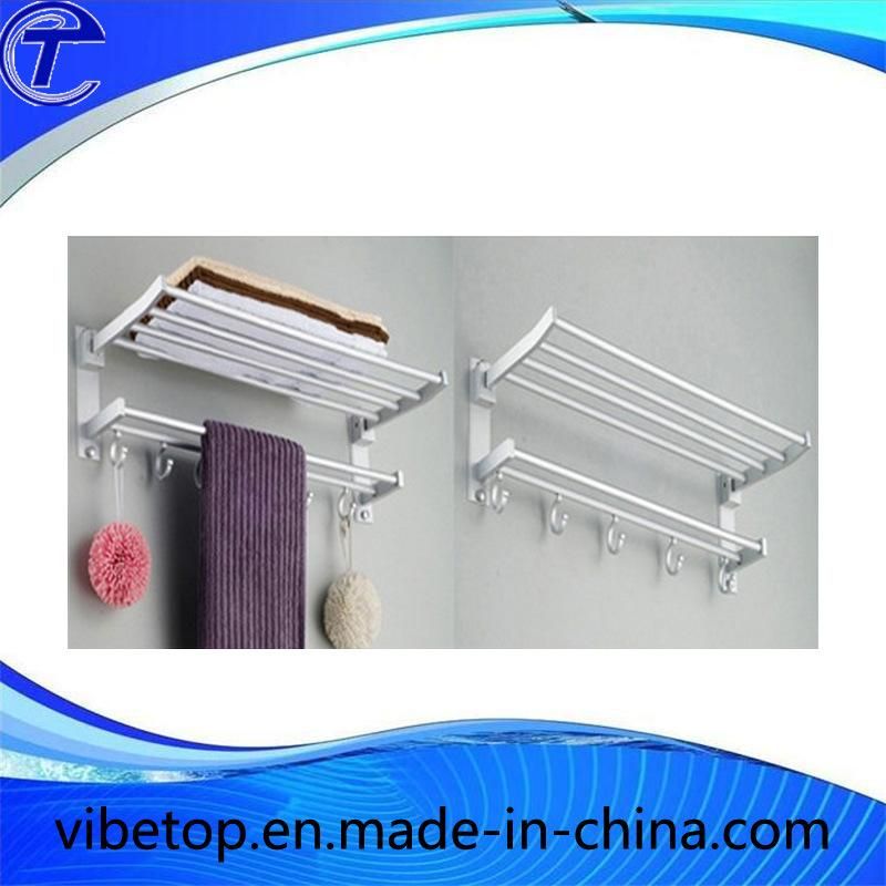Steel Material Hotel Style Wall Mounted Towel Rack