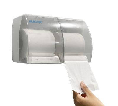 Wall Mount Roll Paper Dispenser Plastic Double Down Paper Dispenser