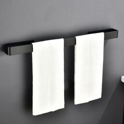 Towel Bar Self Adhesive Modern Bath Wall Shelf Rack