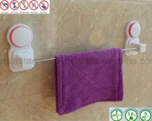 Stainless Steel Towel Rack Bathroom Towel Shelf with Air Suction Cup Absorb